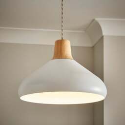 Elements Wolston Metal Easy Fit Pendant Shade - thumbnail 1