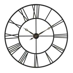 Black Skeleton Indoor Outdoor Wall Clock - thumbnail 3