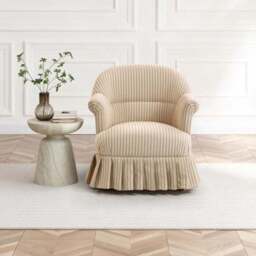 Goldie Frill Rutland Stripe Accent Chair - thumbnail 2