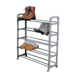 Addis Metallic 5 Tier Shoe Rack - thumbnail 2