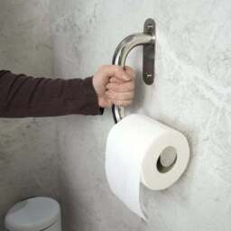 Invisible Creations Classic Left Handed Toilet Roll Holder - thumbnail 3