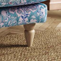 Jolene William Morris Woodland Weeds Print Velvet Snuggle Chair - thumbnail 5