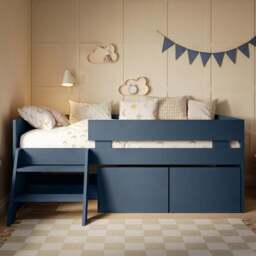 Logan Low Sleeper Bed Frame With Toybox - thumbnail 2