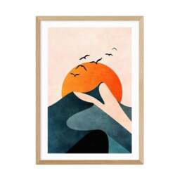 East End Prints Sunset Mountain Print - thumbnail 2