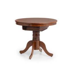 Canterbury 4-6 Seater Round to Oval Dining Table with 4 Chairs, Brown - thumbnail 2