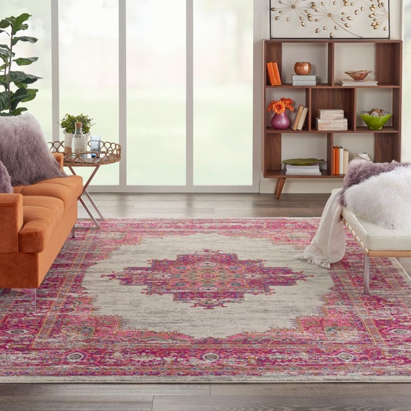 Ivory and Fuchsia Passion Rug - image 1