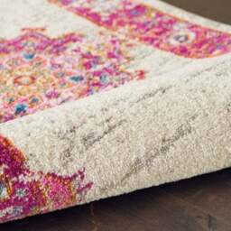 Ivory and Fuchsia Passion Rug - thumbnail 4