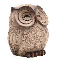 Country Living Wood Effect Sleeping Owl Ornament - thumbnail 3