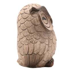 Country Living Wood Effect Sleeping Owl Ornament - thumbnail 4