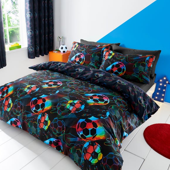 Bright Football Duvet Cover and Pillowcase Set - image 1