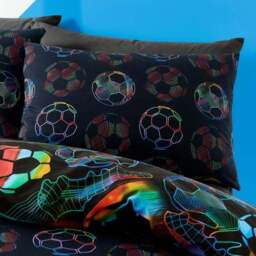 Bright Football Duvet Cover and Pillowcase Set - thumbnail 4