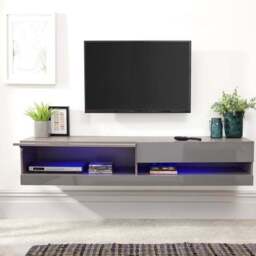 "Galicia LED Wide Floating Wall TV Unit for TVs up to 67""" - thumbnail 5