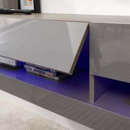 "Galicia LED Wide Floating Wall TV Unit for TVs up to 67""" - thumbnail 4