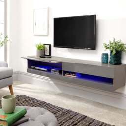 "Galicia LED Wide Floating Wall TV Unit for TVs up to 67""" - thumbnail 3