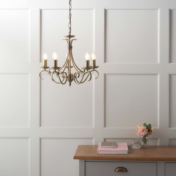 Vogue Bernice Candelabra 5 Light Chandelier - image 1