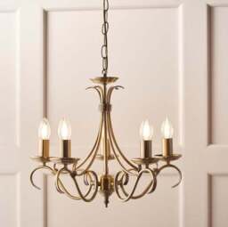 Vogue Bernice Candelabra 5 Light Chandelier - thumbnail 4