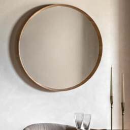 Cedar & Sage Haven Round Wall Mirror