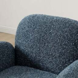 Ila Chunky Chenille Swivel Chair - thumbnail 3