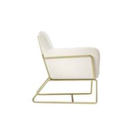 Charles Metal Leg Velvet Occasional Chair - thumbnail 4
