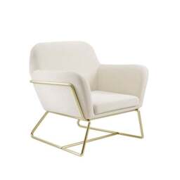 Charles Metal Leg Velvet Occasional Chair - thumbnail 3