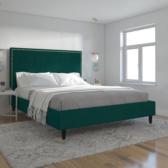 Cosmo Living Audrey Bed Frame, Velvet - image 1