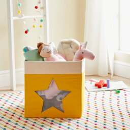 Star Mesh Ochre Foldable Box - thumbnail 1