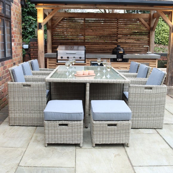 Wentworth 10 Seater Outdoor Cube Dining Set - image 1