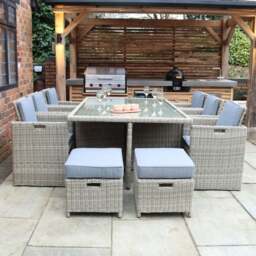 Wentworth 10 Seater Outdoor Cube Dining Set - thumbnail 1