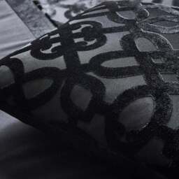 Catherine Lansfield Lattice Cut Velvet Square Cushion - thumbnail 2
