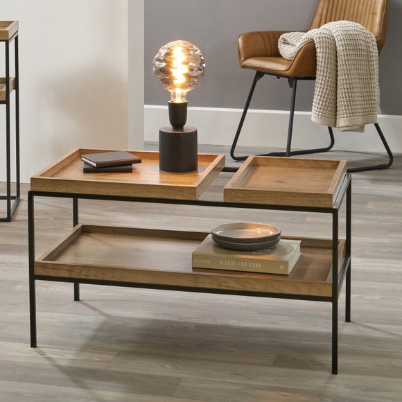 Pacific Gallery Lam Coffee Table, Light Wood Effect - image 1