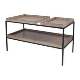 Pacific Gallery Lam Coffee Table, Light Wood Effect - thumbnail 3