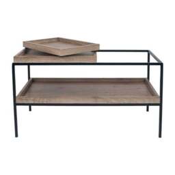 Pacific Gallery Lam Coffee Table, Light Wood Effect - thumbnail 4
