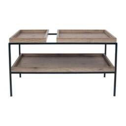 Pacific Gallery Lam Coffee Table, Light Wood Effect - thumbnail 2