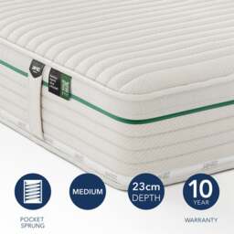 Jay-Be Natural Bamboo 2000 Pocket Hybrid Mattress