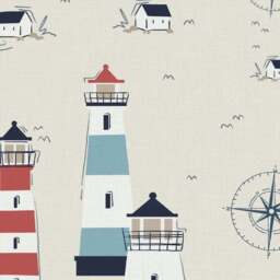 Coastal Lundy Made to Measure Curtains - thumbnail 3