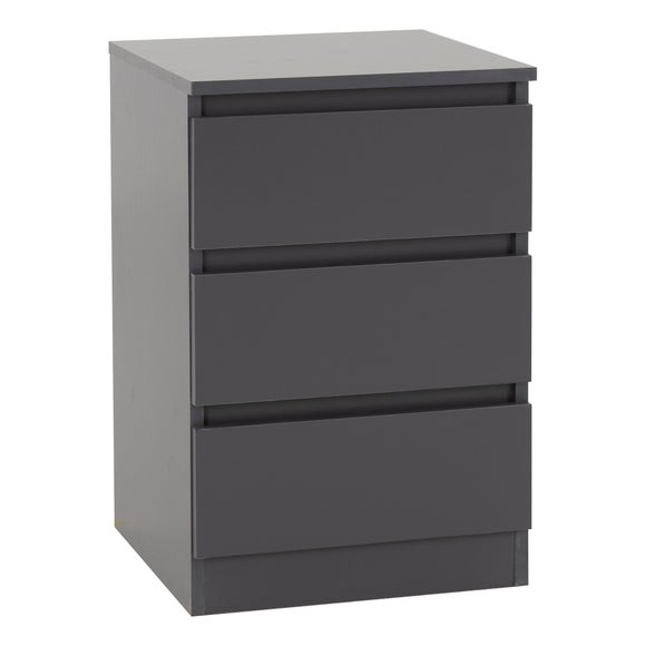 Walker 3 Drawer Bedside Table - image 1