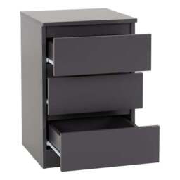 Walker 3 Drawer Bedside Table - thumbnail 3