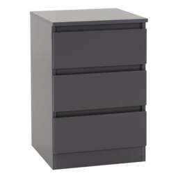 Walker 3 Drawer Bedside Table - thumbnail 1