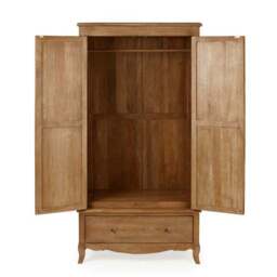 Giselle Double Wardrobe, Mango Wood - thumbnail 4