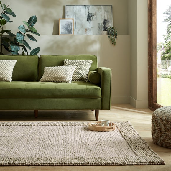 Pebble Wool Border Rug - image 1