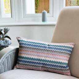 Daro Tapestry Valencia Azure Rectangular Cushion - thumbnail 1
