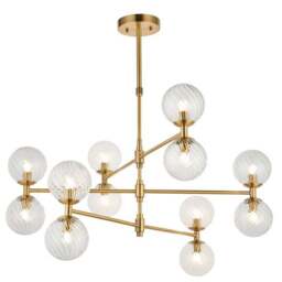 Vogue Esteban Art Deco 12 Light Adjustable Ceiling Light - thumbnail 5