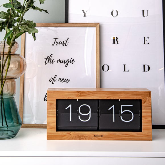 Karlsson XL Boxed Flip Mantel Clock - image 1