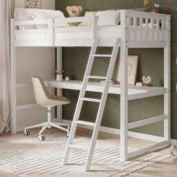 Jules Highsleeper Bed Frame With Desk - thumbnail 1