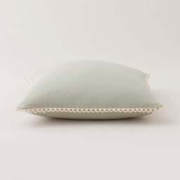 Scalloped Edge Cotton Square Cushion Cover - thumbnail 2