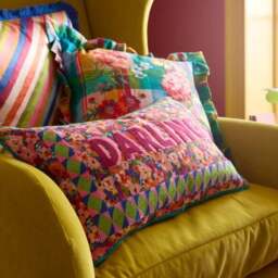 Sophie Robinson Darling Ditsy Cotton Rectangle Cushion - thumbnail 6