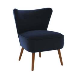 Eliza Velvet Cocktail Chair - thumbnail 2