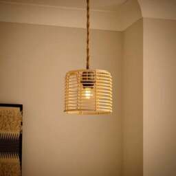 Emil Rattan Easy Fit Pendant Shade - thumbnail 2