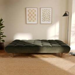 Tayla Velvet Clic Clac Sofa Bed - thumbnail 3