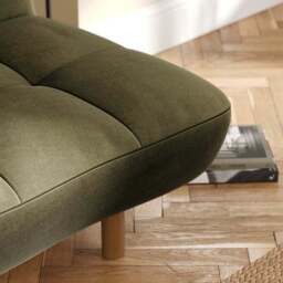 Tayla Velvet Clic Clac Sofa Bed - thumbnail 4